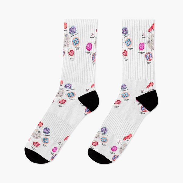 Item preview, Blood cells. RBCs. WBCs, Basophil, Platelet, thrombocyte, Neutrophil, B-Lymphocyte, Monocyte, Eosinophil. designed and sold by labstud.