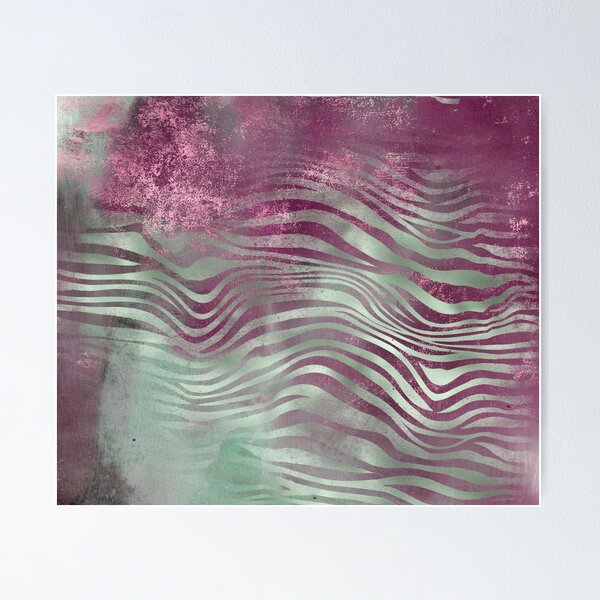 Aperçu de l'œuvre  Zèbre Abstrait Violet créée et vendue par FranzNCandy.