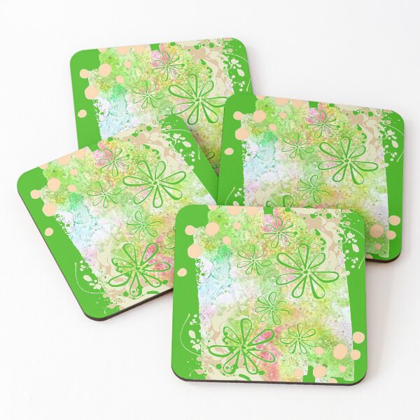 Item preview, Dreamy Botanical Abstract Design, nr 3,Graphic Psychedelic Abstract Art, Inspired by Nature-floral abstract art designed and sold by Adri Barnard.
