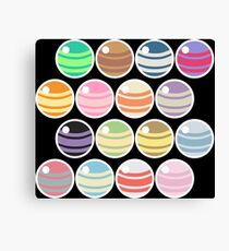 Pokemon Candy on black Canvas Print