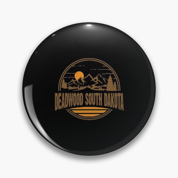 Item preview, Vintage Deadwood South Dakota Mountain Print designed and sold by hinettiker.