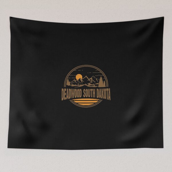 Item preview, Vintage Deadwood South Dakota Mountain Print designed and sold by hinettiker.