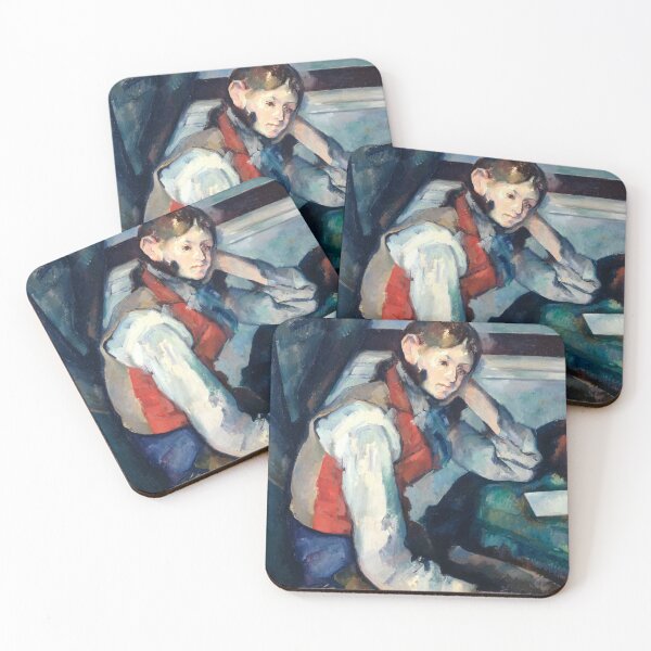 Item preview, Paul Cézanne - Boy in a Red Vest (Le Garçon au gilet rouge) 1890 designed and sold by HistoryRestored.