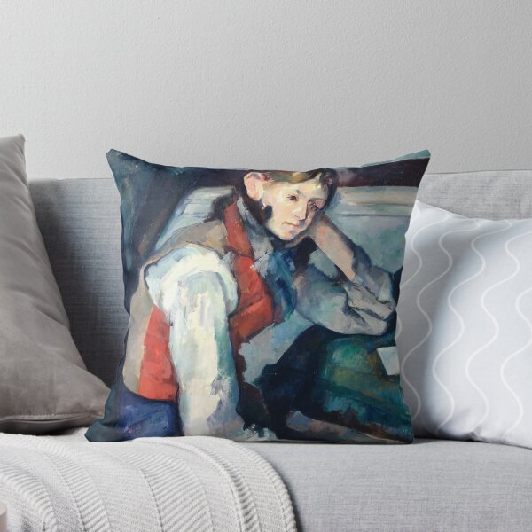 Item preview, Paul Cézanne - Boy in a Red Vest (Le Garçon au gilet rouge) 1890 designed and sold by HistoryRestored.