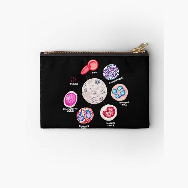 Item preview, Blood cells. RBCs. WBCs, Basophil, Platelet, thrombocyte, Neutrophil, B-Lymphocyte, Monocyte, Eosinophil. designed and sold by labstud.
