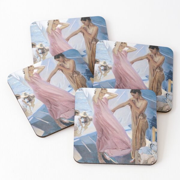 Item preview, Joaquín Sorolla - After Bathing, Valencia (1909) designed and sold by HistoryRestored.
