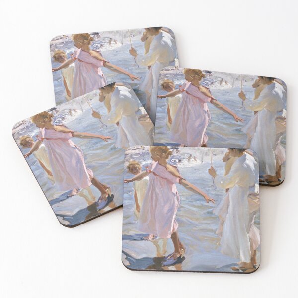 Item preview, Joaquín Sorolla - Time for a Bathe, Valencia (1909) designed and sold by HistoryRestored.