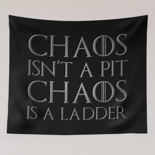 Item preview, Chaos isn't a pit, chaos is a ladder quote - silver edition designed and sold by FanaToonic.