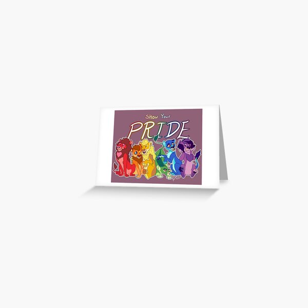 Pride Lions Greeting Card