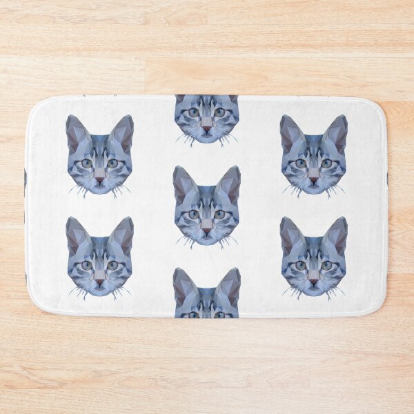 Item preview, Low Polygon Art - Grey Cat  designed and sold by speculatores.