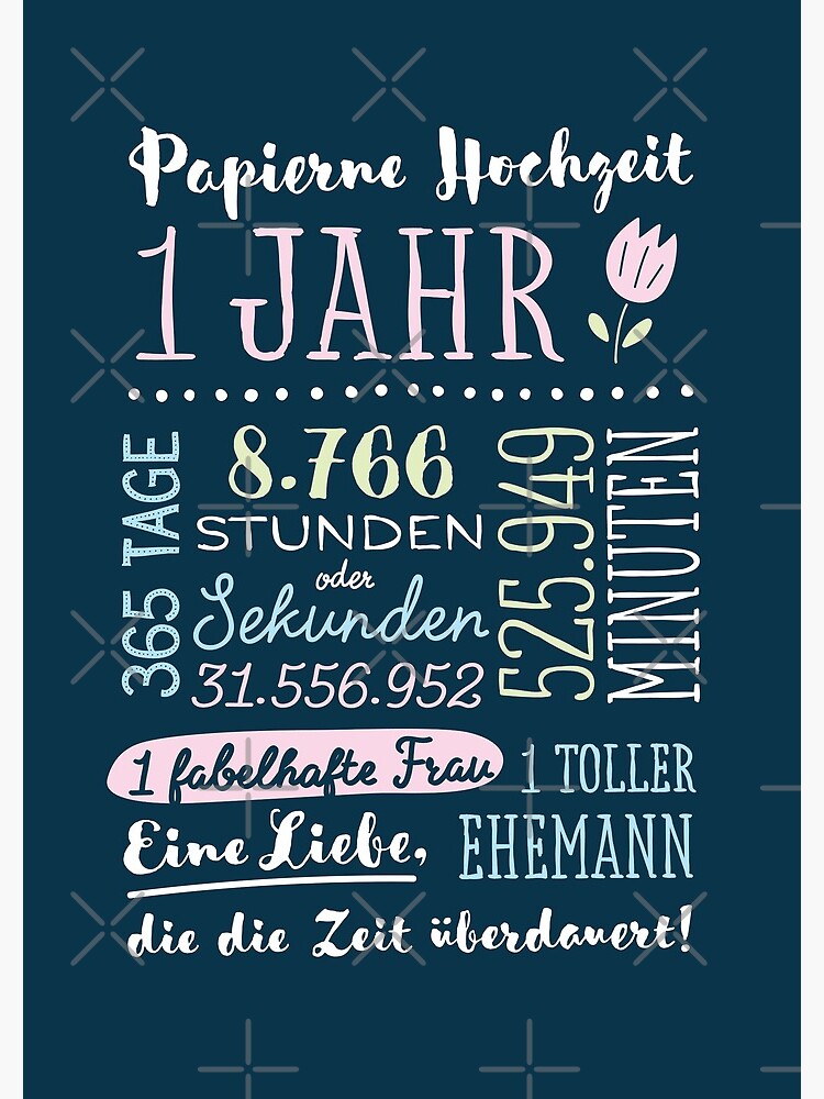Grußkarte 1. Hochzeitstag Papierhochzeit – Mr. & Mrs. Panda
