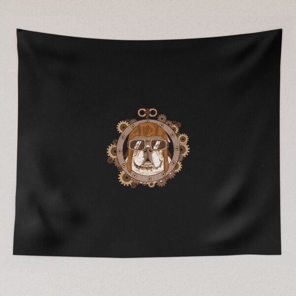 Item preview, Steampunk Industrial Bulldog Dog Lover Mechanical Aviator designed and sold by erstrudy75.