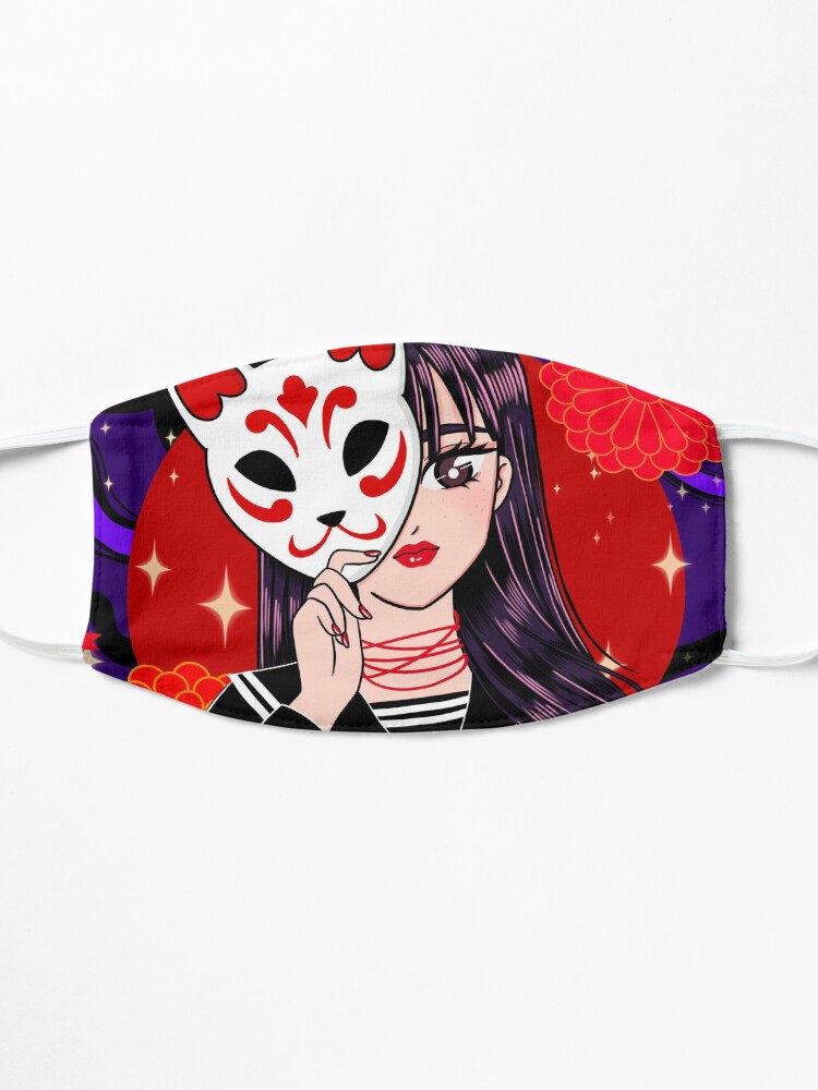 Anime Slayer Red Cat Mask