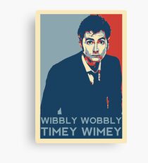 Wibbly Wobbly Timey Wimey Canvas Print