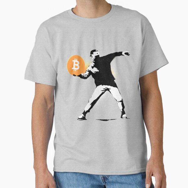 Item preview, Bitcoin Banksy designed and sold by apoliticus.