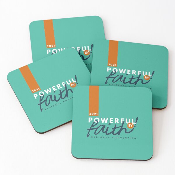 Item preview, Powerful by Faith! | 2021 Convention | Typography Design (Teal) designed and sold by Kim Liester Lagura.