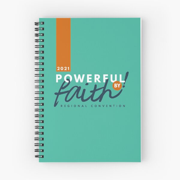 Item preview, Powerful by Faith! | 2021 Convention | Typography Design (Teal) designed and sold by Kim Liester Lagura.