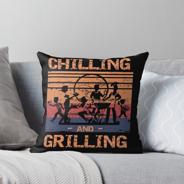 Item preview, Chilling and Grilling - Summer Camping BBQ Barbecue designed and sold by Rhu Creations.