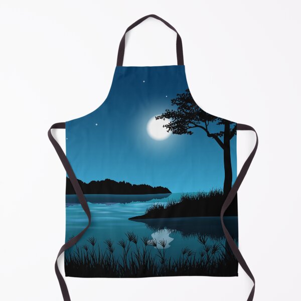 Item preview, Tree With River Night Time Landscape designed and sold by JTS STORE.