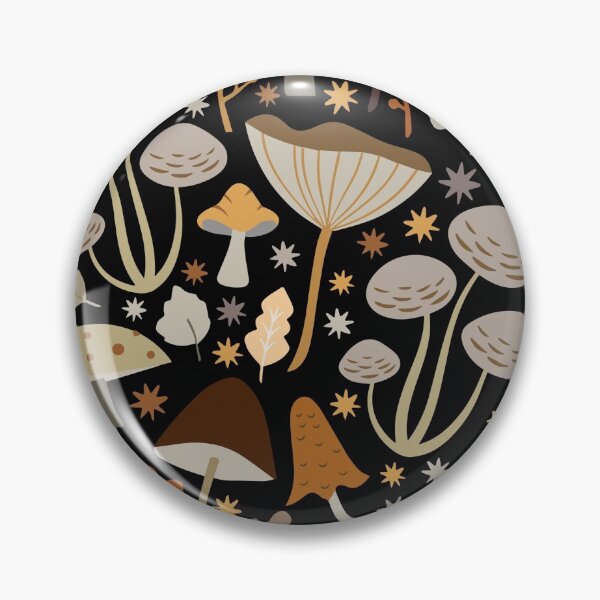 Item preview, mid century modern mushroom pattern designed and sold by baheeya.