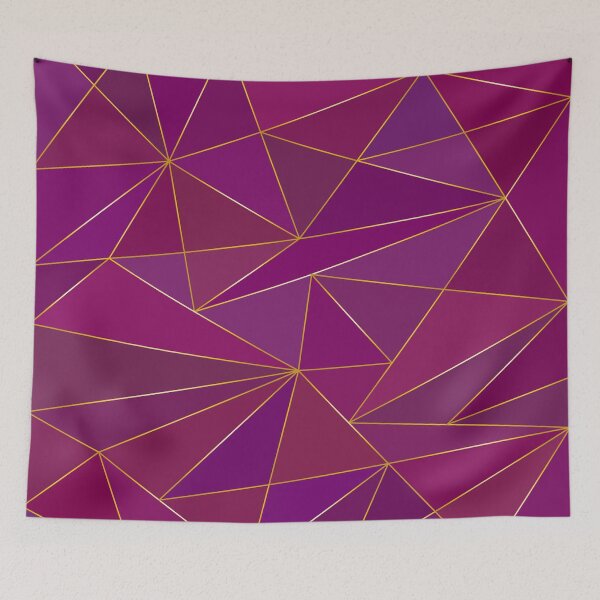 Item preview, Purple golden and bronze low poly background designed and sold by CutieBlue.