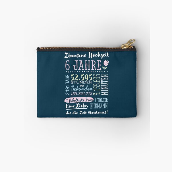 Item preview, Zinnhochzeit 6 Jahre Hochzeitstag Geschenk Mann Frau designed and sold by betternotes.