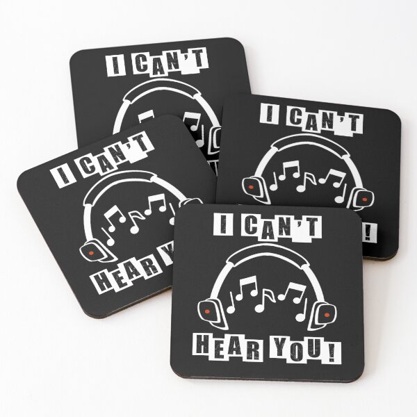 Item preview, I cant hear you because my music is too loud - Black designed and sold by BusyMonkeys.