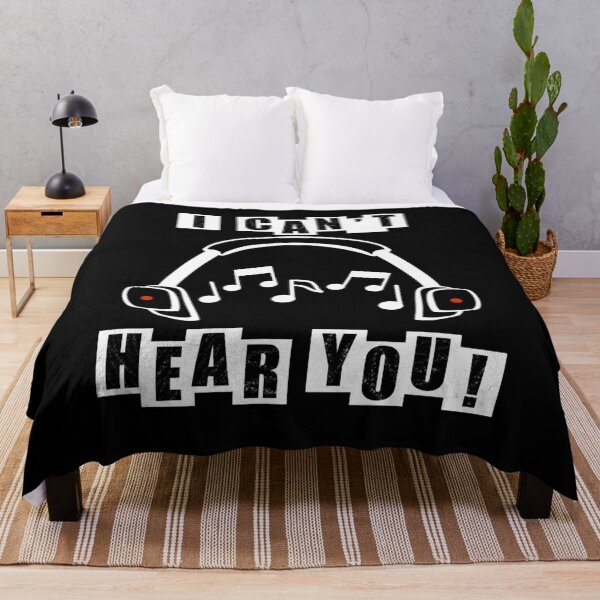 Item preview, I cant hear you because my music is too loud - Black designed and sold by BusyMonkeys.