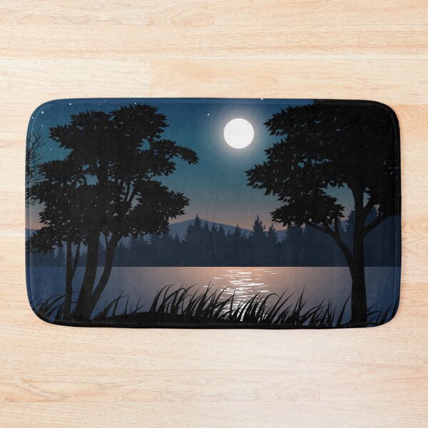 Item preview, Night Landscape With Tree Riverside designed and sold by JTS STORE.