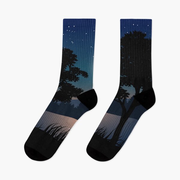 Item preview, Night Landscape With Tree Riverside designed and sold by JTS STORE.