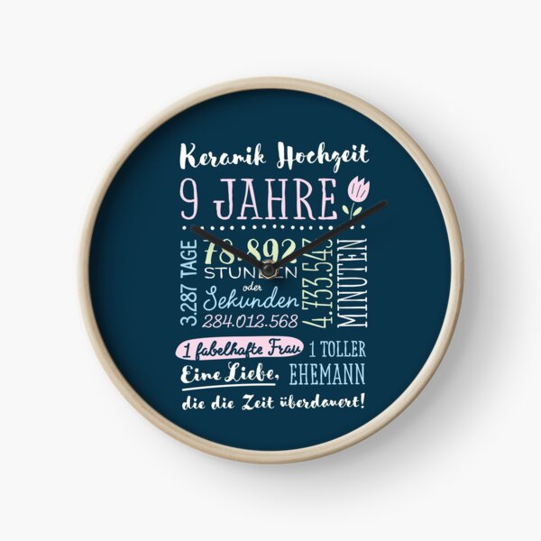 Item preview, Keramikhochzeit 9 Jahre Hochzeitstag Geschenk Mann Frau designed and sold by betternotes.