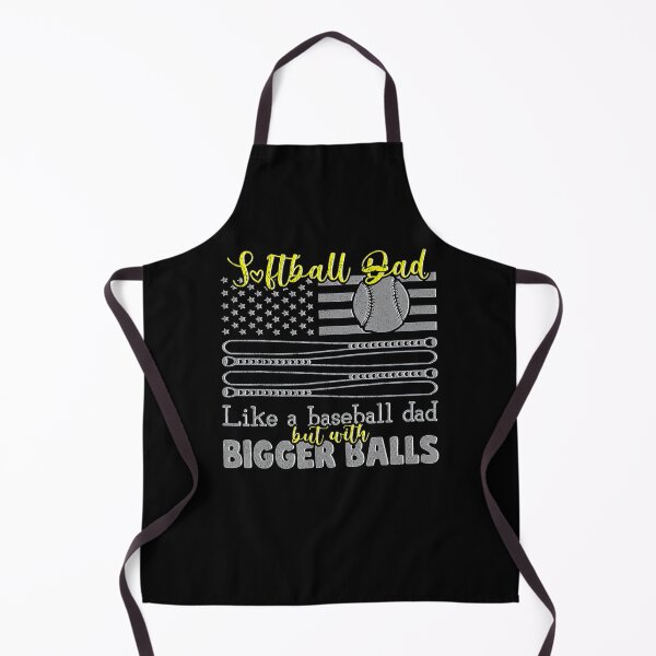 Item preview, Softball Dad Like A Baseball Dad With Bigger Balls Us Flag designed and sold by BargerStore.