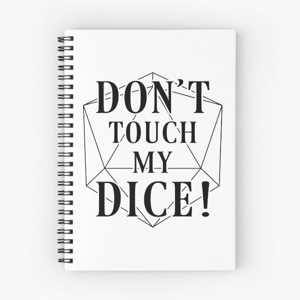 Item preview, D20 RPG Don't Touch My Dice - Role Playing Game Meme - Dark Print designed and sold by GeekyMumDesigns.