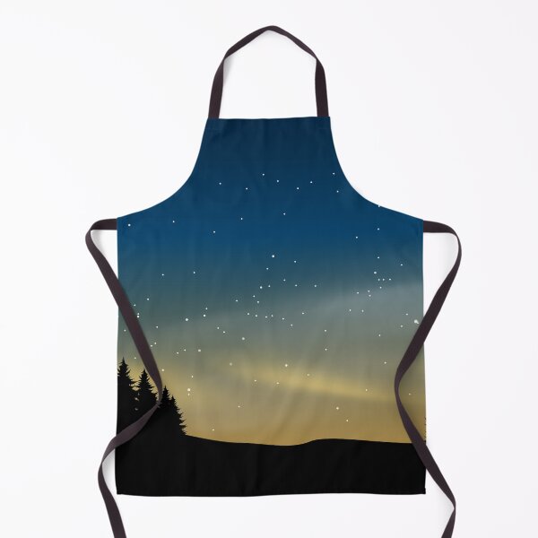 Item preview, Fir Tree Silhouette Starry Night Landscape designed and sold by JTS STORE.