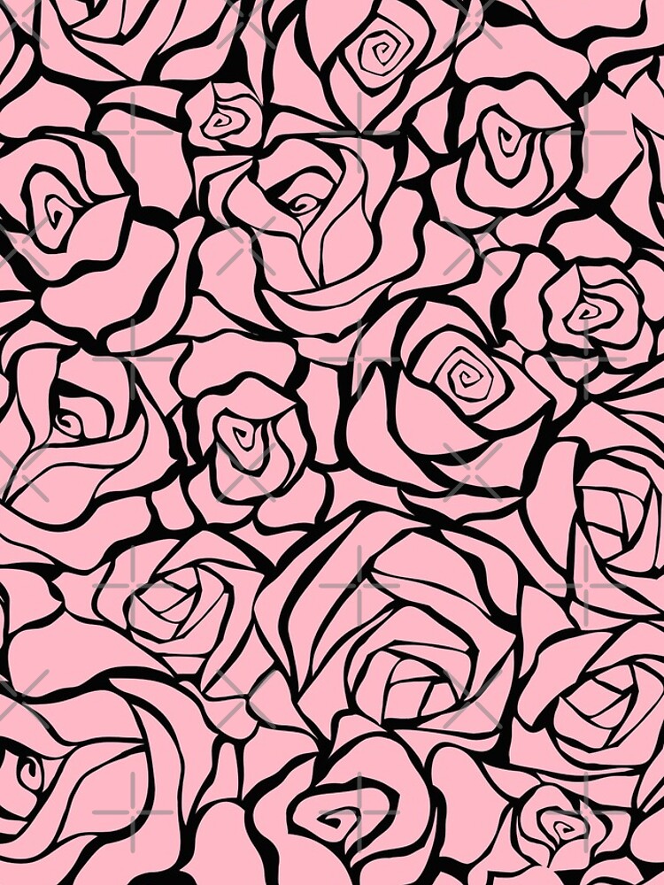 Thumbnail 4 of 4, iPhone Case, Pink Roses Flowers Garden Nature Pattern Design designed and sold by Youpattern.