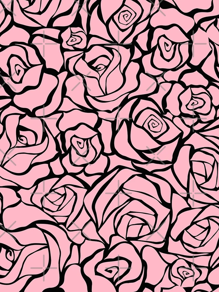 Thumbnail 4 of 4, iPhone Case, Pink Roses Flowers Garden Nature Pattern Design designed and sold by Youpattern.