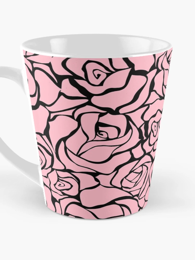 Thumbnail 3 of 4, Coffee Mug, Pink Roses Flowers Garden Nature Pattern Design designed and sold by Youpattern.