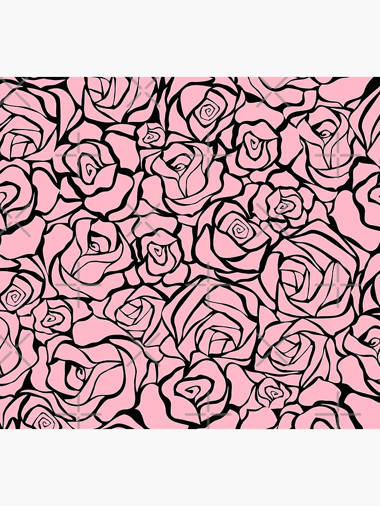 Thumbnail 5 of 5, Socks, Pink Roses Flowers Garden Nature Pattern Design designed and sold by Youpattern.
