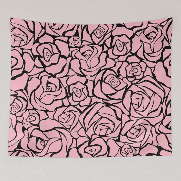 Item preview, Pink Roses Flowers Garden Nature Pattern Design designed and sold by Youpattern.
