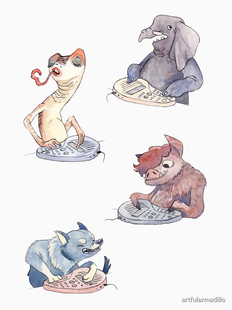 Omnichord Animals by artfularmadillo