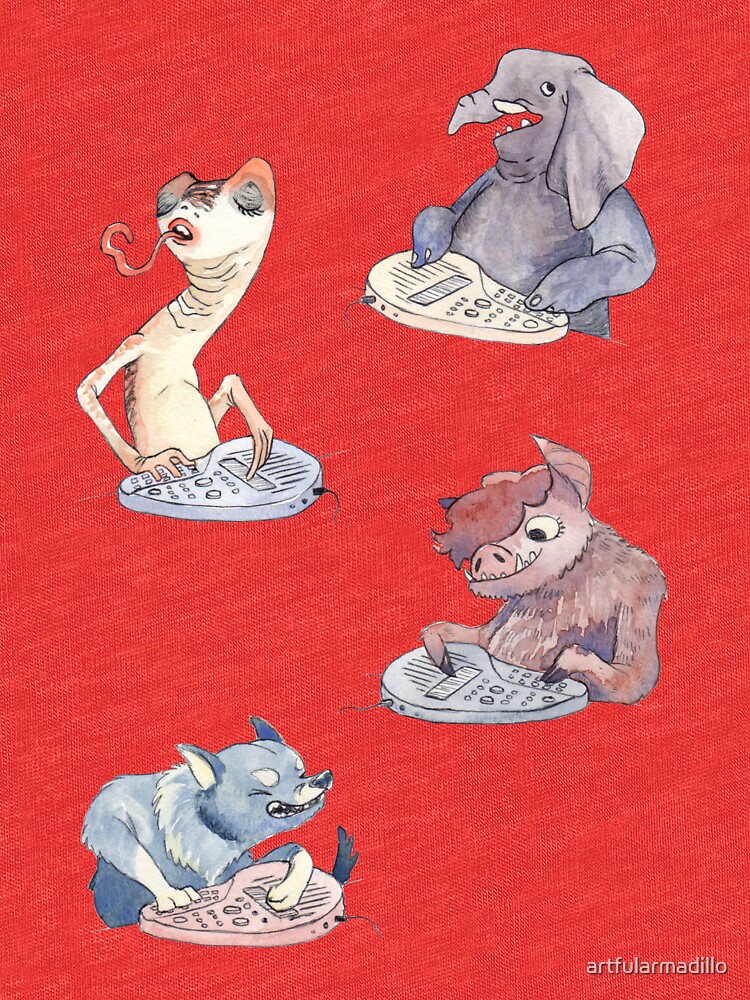 Omnichord Animals by artfularmadillo