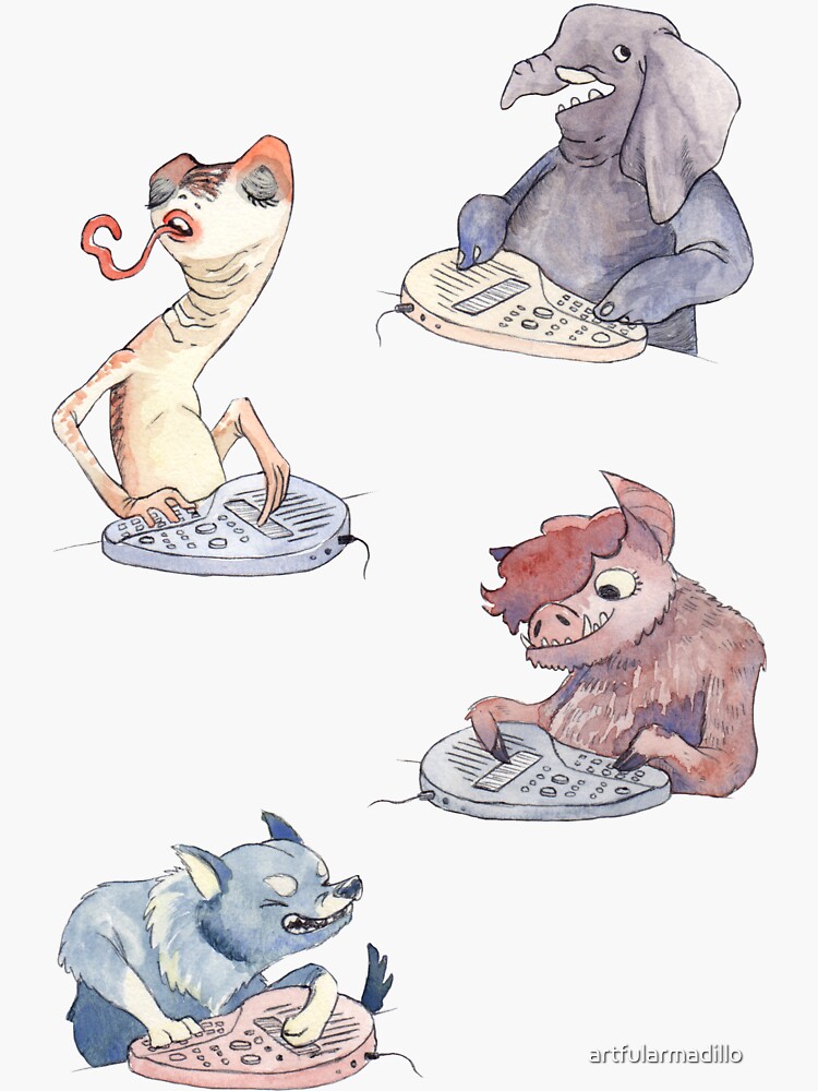 Omnichord Animals by artfularmadillo