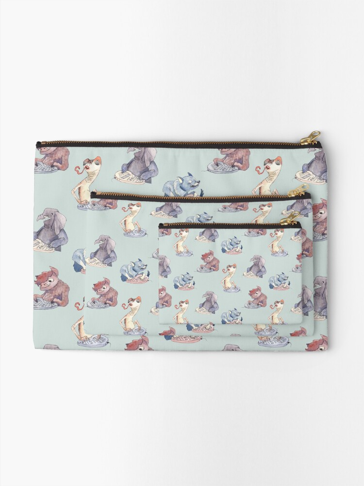 Alternate view of Omnichord Animals Zipper Pouch