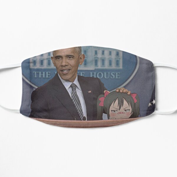 Obama and his best friend Nico Yazawa Flat Mask