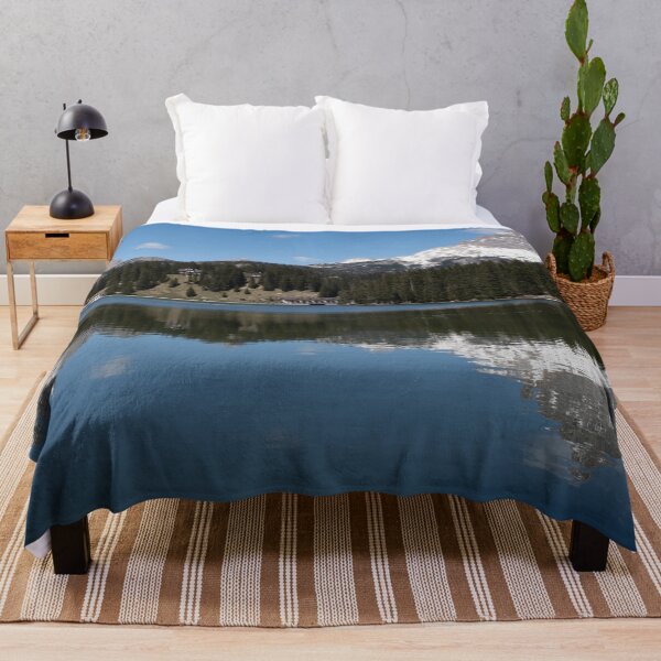 Item preview, The fabulous alpine lake of Misurina in the Dolomites. Lovely and relaxing place in the Italian Alps. Reflections in the rippled water. Sunny spring day. designed and sold by Maurizio Fabbroni.