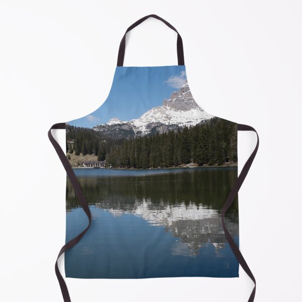 Item preview, The fabulous alpine lake of Misurina in the Dolomites. Lovely and relaxing place in the Italian Alps. Reflections in the rippled water. Sunny spring day. designed and sold by Maurizio Fabbroni.