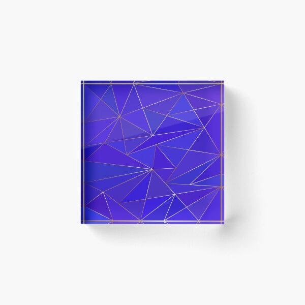 Item preview, Blue golden and bronze low poly background designed and sold by CutieBlue.
