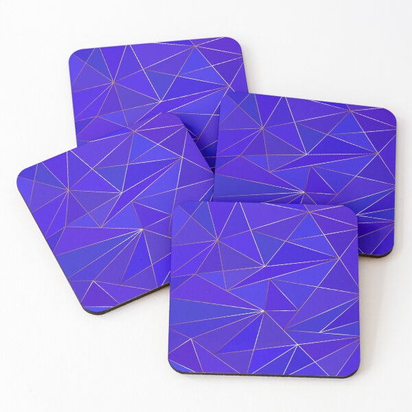Item preview, Blue golden and bronze low poly background designed and sold by CutieBlue.