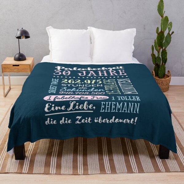 Item preview, Perlenhochzeit 30 Jahre Hochzeitstag Geschenk Mann Frau designed and sold by betternotes.