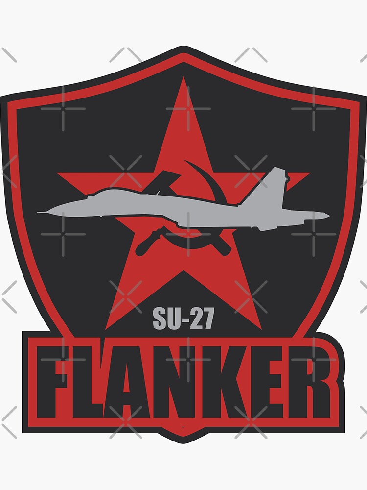 Su 27 Flanker Sticker By Strongvlad Redbubble